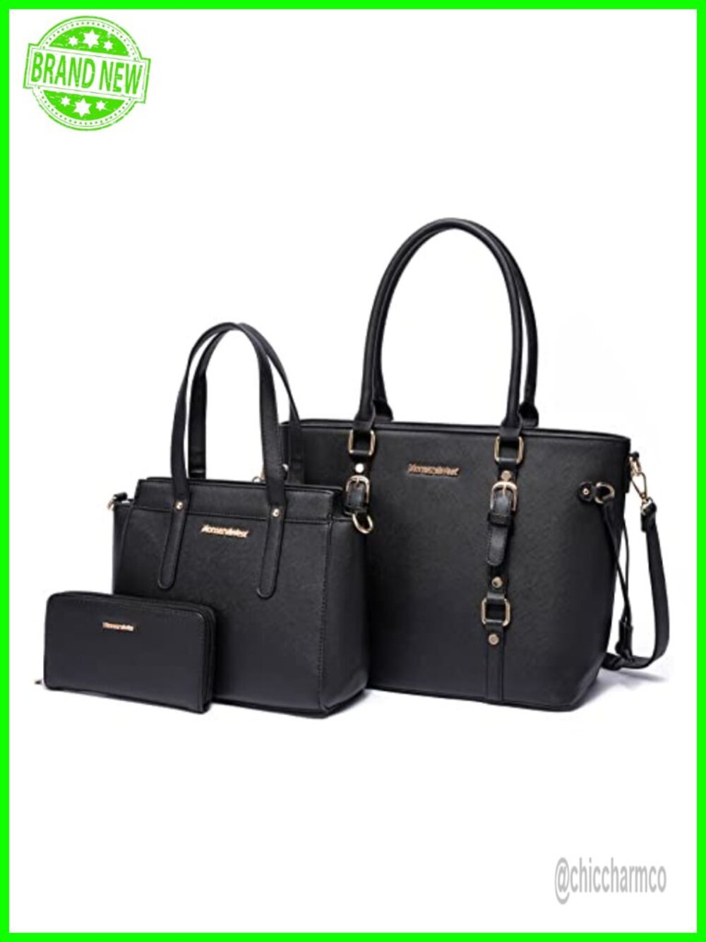 Montana West 3PCS Purses for Women Tote Bag and Wallet Set Shoulder Satchel